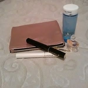 Brand new Lancome cosmetic set with make up bag